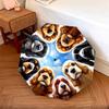 1pc Dog Lover Cute Pet Chihuahua VIP Border Collie Dog Umbrella Portable Folding Umbrella Iron Frame Hole Bone Structure Outdoor Home Umbrella H2