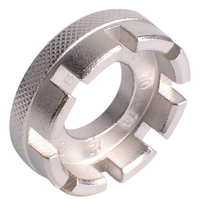 Bicycle Spoke Nipple Wrench 8 Way Groove Bike Wheel Rim Adjuster Spanner Multitool Repair Service Tool Key Bike Tools Cycling