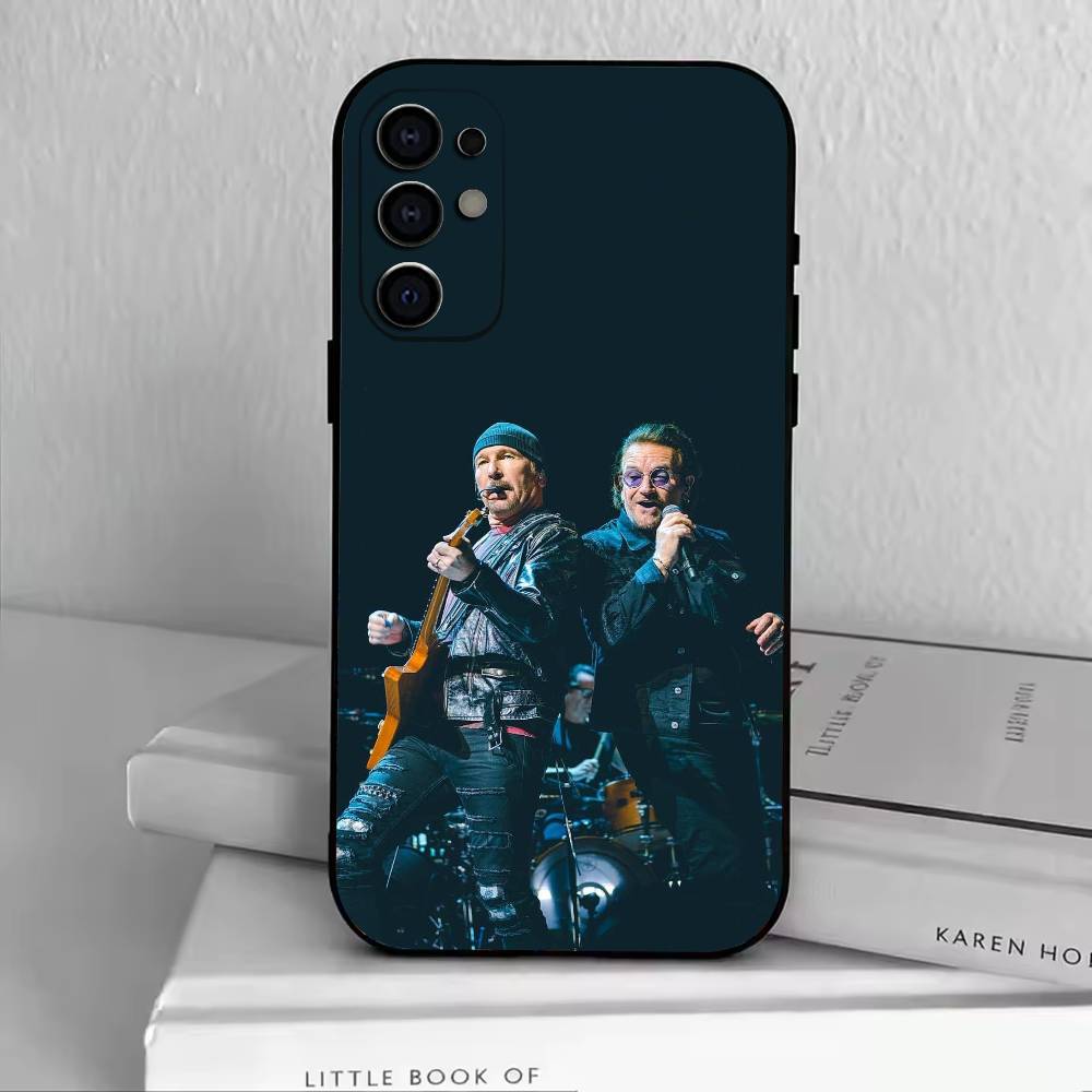 Band UU-U2 Phone Case For Samsung S25,S24,S21,S22,S23,S30,Ultra,S20,Plus,Fe,Soft Silicone Black Cover