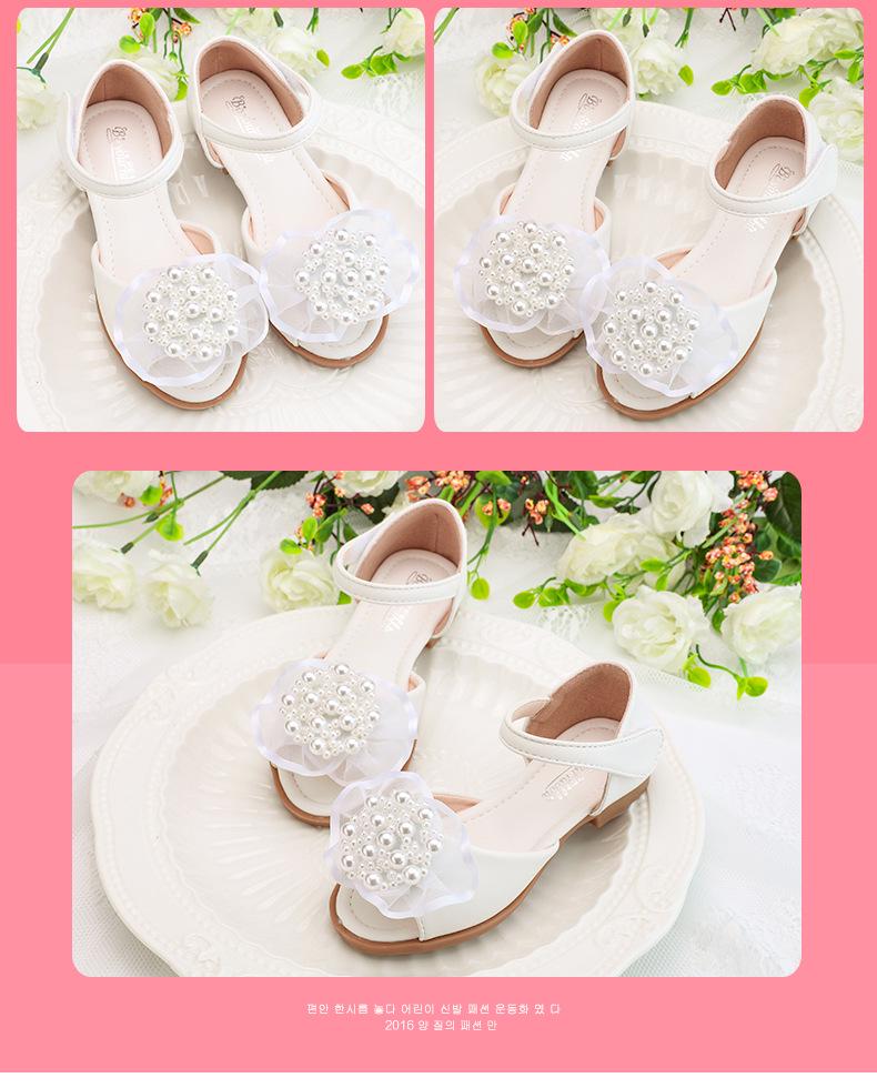 2024 New Soft Leather Princess Sandals for Girls - Summer Dance Shoes for Toddlers & Little Girls