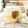 XL Splash-Proof Enclosed Cat Litter Box with Odor Control & Sand Trapping