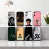 Coole Rapper 21 S-Savage-E Handyhülle Für Samsung S25,24,23,22,30,21,10,9,Ultra,Plus,Lite,FE,4,5 G Weiche Schwarze Hülle