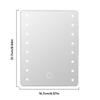 Multipurpose Touch Makeup Mirror Charging Dimmable Table Makeup Mirror 3 Color Light HD Vanity Mirror Dressing Table