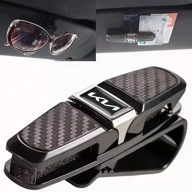 Car Visor Glasses Holder Card Ticket Sunglasses Holder for Kia Sportage Ceed Picanto Rio ProCeed Niro 5 3 4 K7 K5 K8 K3 Ray K9 lfgv60