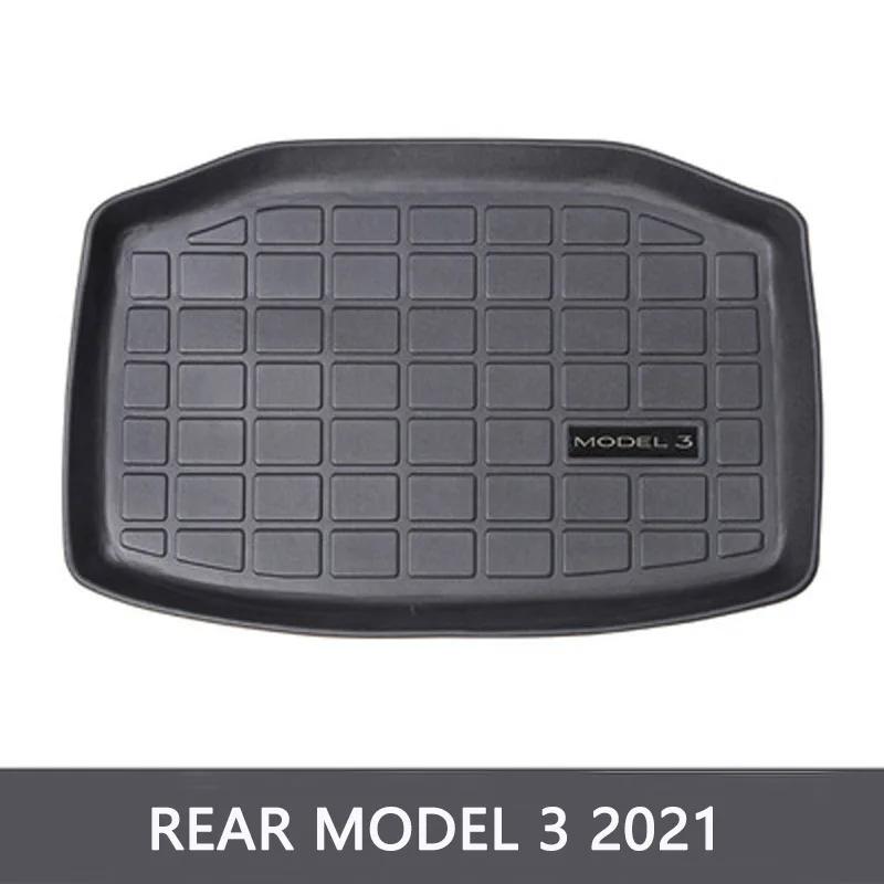 Waterproof Car Trunk Pad For Tesla Model 3 2017-2024 Front Rear Storage Mat Luggage Floor Mat Tail Box Accessories