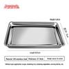 Jingqingfu 430 Stainless Steel Rectangular Steaming Tray 60x40cm
