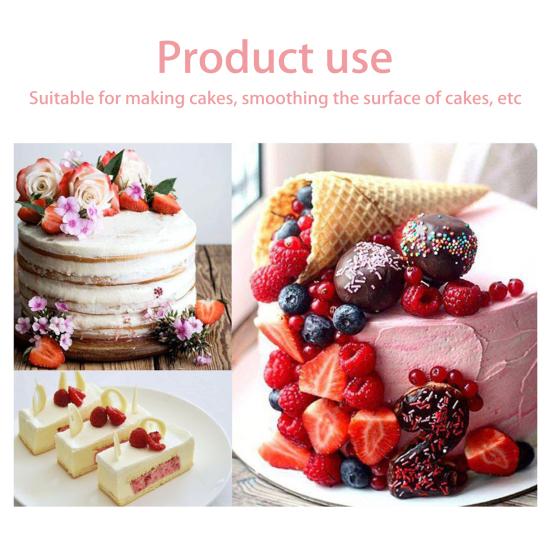 Verstellbarer Kuchenglätter, Fondant-Spachtel, Kuchenkantenglätter, lebensmittelechte Kuchen, Gebäckspatel, Creme-Nivellierungsgerät
