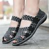 Korean Style Elastic Woven Women's Casual Sneakers