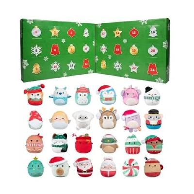 Calendrier de l'Avent de Noël 2024 de 25 cm avec 24 Surprises Boîte Calendrier Compte à Rebours des Fêtes pour Enfants Famille Cadeau de Noël Parfait