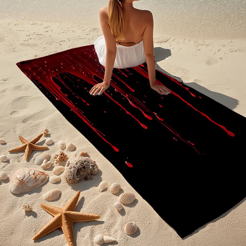 Slayer Blood Dripping Fashion Beach Towel: Ideal for Summer Adventures Soft, absorbent and quick drying suitable for swimming and bathing