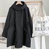 Shop   Women S overSized Military Half Hooded Jacket Dgb Wjp 4131 Black