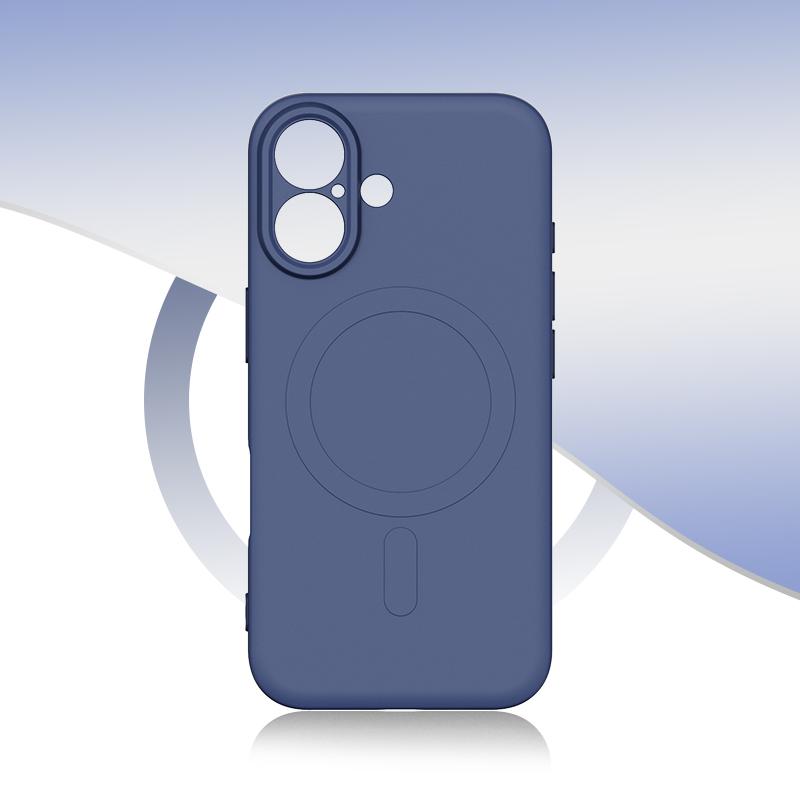 For Magsafe Magnetic Wireless Charging Solid Color Matte Liquid Silicone Shockproof Soft Phone Case for iPhone 16 Pro Max Plus