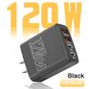 Total 120W 4 Ports USB Type C Charger Fast Charging Mobile Phone Adapter For iPhone Samsung Xiaomi Quick Charge 3.0 Wall Charger