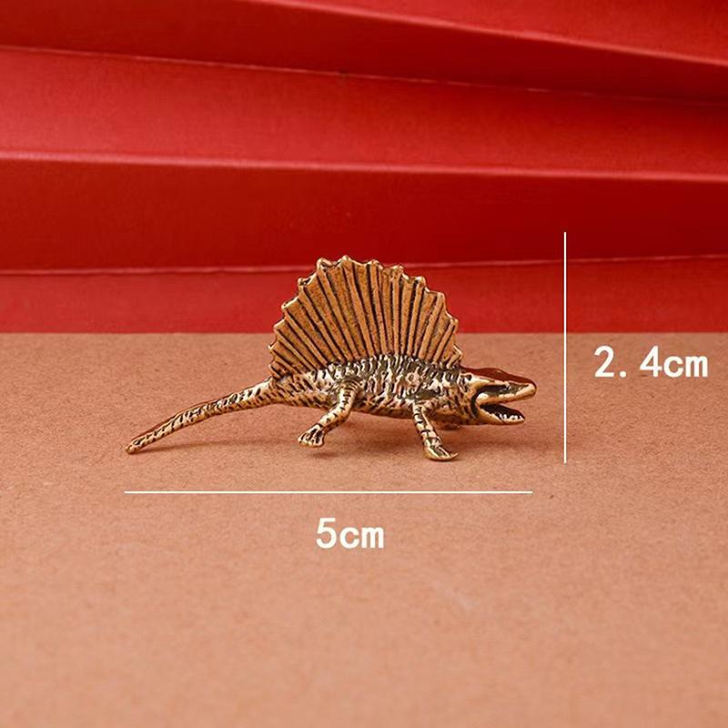1PC 11 Kinds, Brass Dinosaur Model Decoration Metal Crafts Decoration Jurassic Tyrannosaurus Triceratops Ankylosaurus Modeling