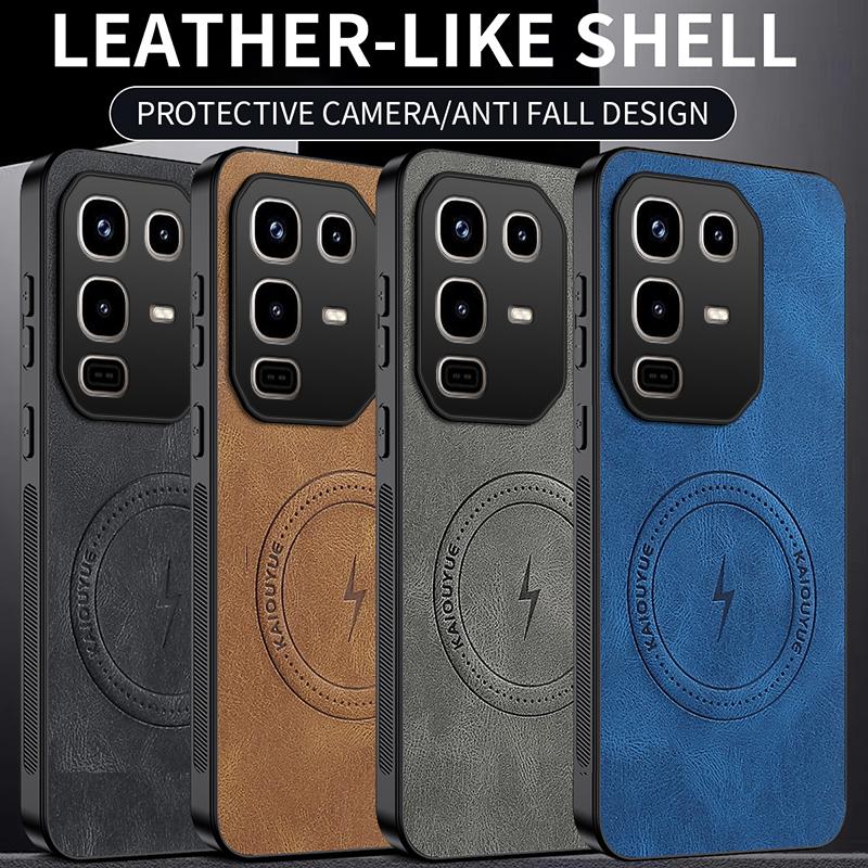 For Infinix Note 50 Luxury Soft Leather Phone Case For Infinix Note 50 Pro Plus Bumper Protection Shockproof Magnetic Cover