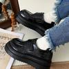 Thick-soled Heightening Retro British Style Jk Small Leather Shoes for Women's 2025 Spring and Autumn New Fashion Students with Skirts, Single Sho