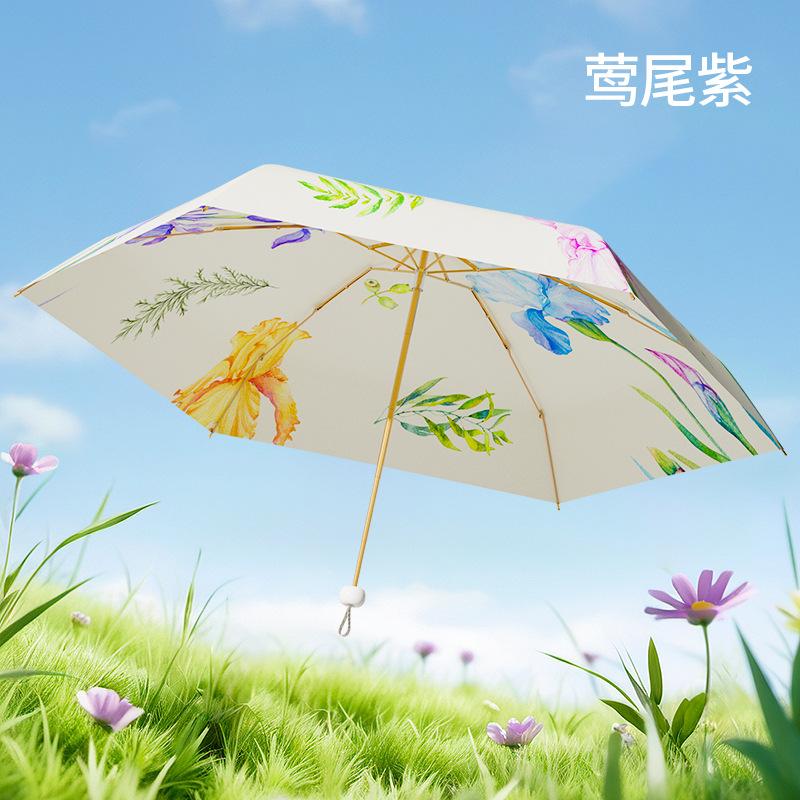 Kapselschirm Kleiner tragbarer Sonnenschirm Sonnenschutzschirm Damen-Sonnenschutzschirm UV-Schutz Outdoor-Farbkleber Sonnenschirm