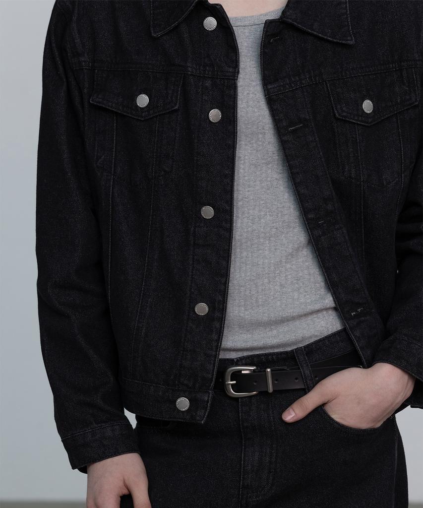 DECOROSO Knox Denim Trucker Set [Washed Black]