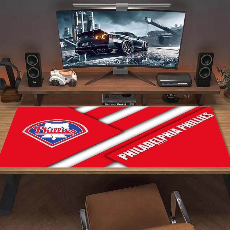 Philadelphia Phillies Color Mouse Pad Large Gaming Table Cushion Non-slip Laptop Tablet Big Mousepad XXL Mat Mini PC Playmat With Lock Edge