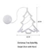 LED Suction Cup Christmas Window Lights - Santa & Snowman Shapes