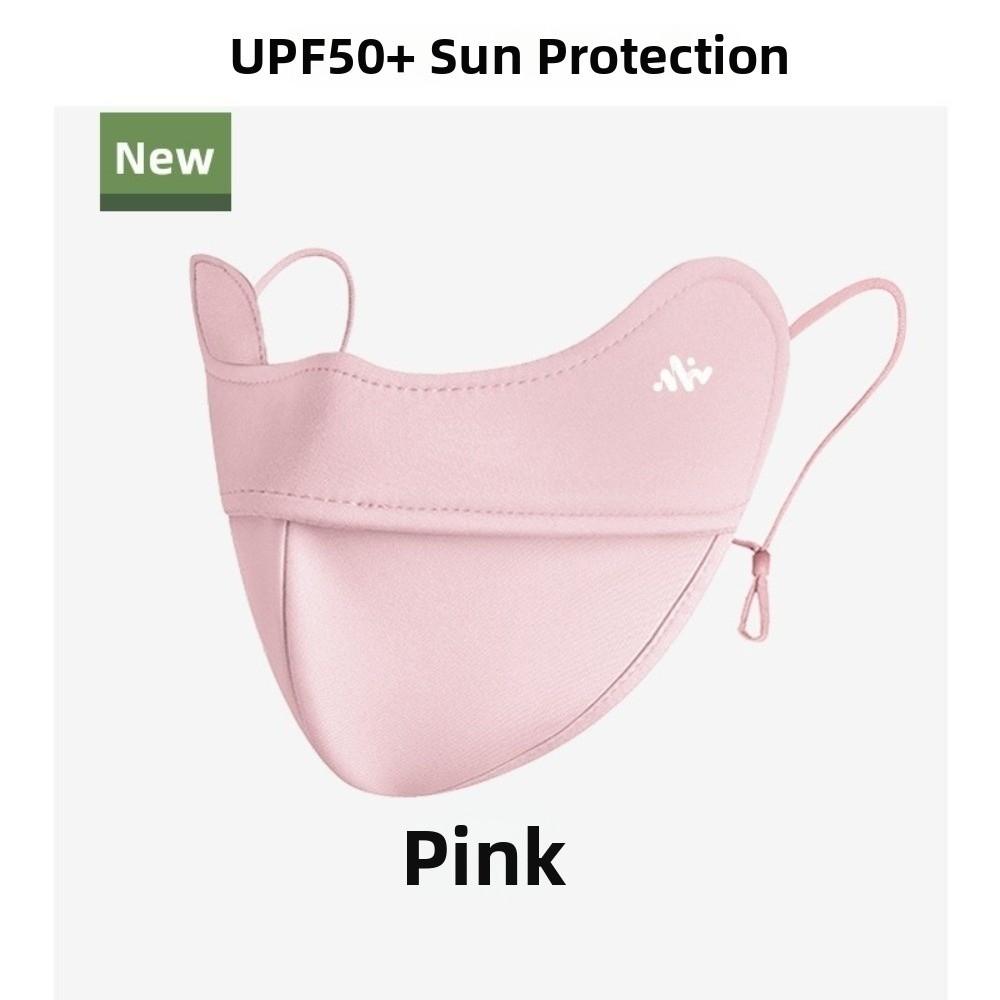 Masque Facial Pare-Soleil UPF50+ Contour du Visage Facekini Réutilisable Protection UV Housse de Visage Été