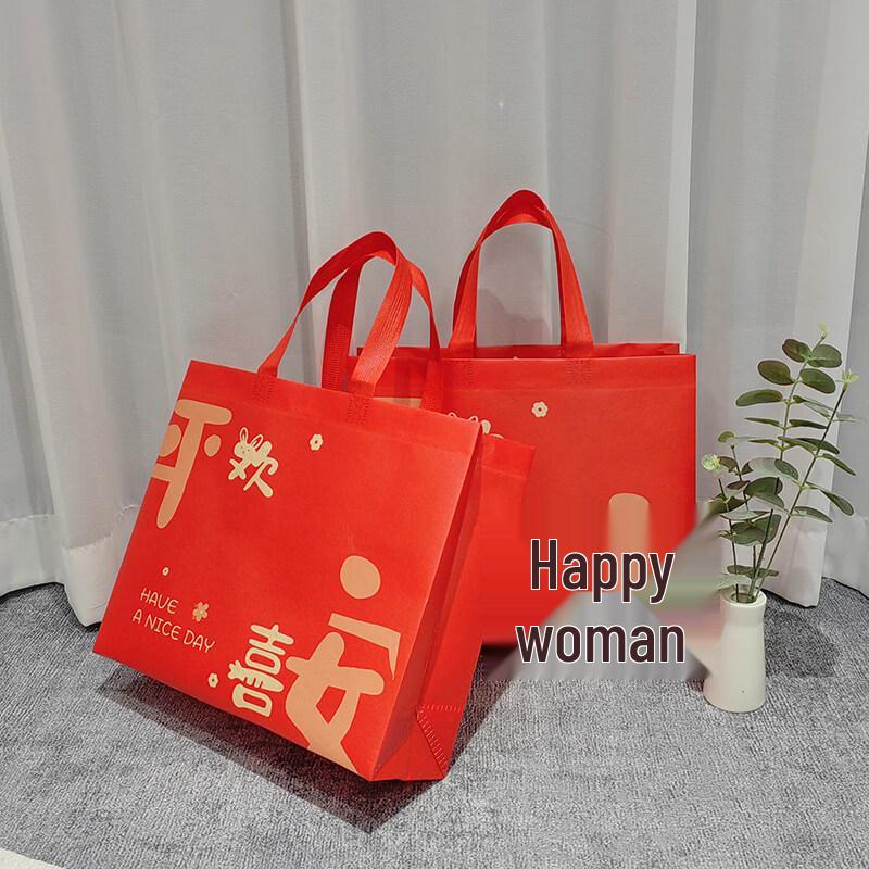 ZISIZ Festive Red Gift Bag