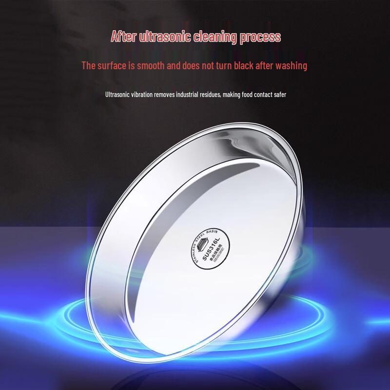 Thickened 304 Stainless Steel Round Serving Plate