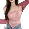 Dámská letní košilka Sexy šátkový šátek bez rukávů Streetwear