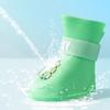 4pcs/set Cute Cartoon Anti-slip Pet Rainshoe Wear Resistant Silicone Dog Rain Shoes Waterproof Pet Foot Cover Outdoor