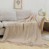 Modern Minimalist Diamond Pattern Solid Color Knitted Blanket - Customizable Car or Bed Nap Blanket
