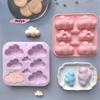 8-Cavity Cloud Shaped Silicone Mold for Candy Chocolate Pudding Dessert & Cake Baking Kitchen Tool for Candle And Soap Making