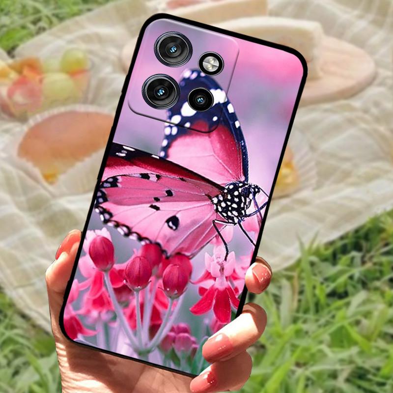 For Motorola Edge 50 Neo Case Edge50 For Moto Edge 50 Neo Phone Case Cover 50 Neo 6.4" Coque Black Silicone Soft Back Cover Case