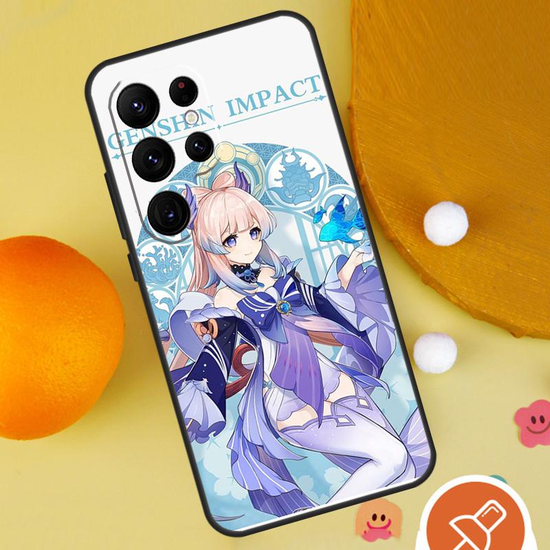 Coque de téléphone Sangonomiya Kokomi Genshin Impact Pour Samsung Galaxy S25 Ultra S24 S23 S22 S21 Ultra S9 S10 Plus S20 FE Housse Funda