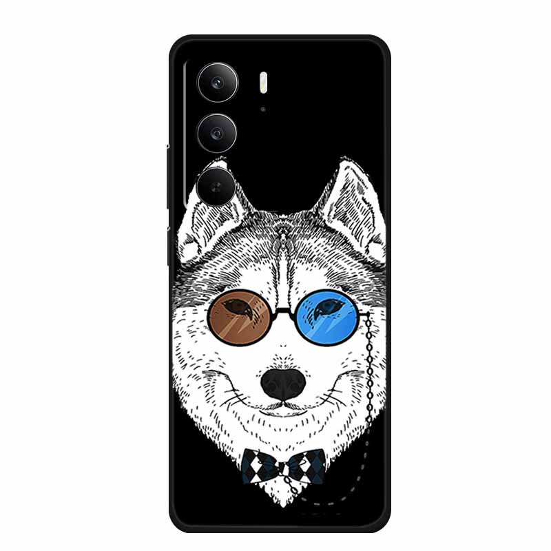 Black Silicone Case For Realme C71 Case C 71 Coque Cartoon Cat Soft Back Cover For Realme C71 Phone Cases RealmeC71 Funda Shell