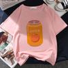 Japanische Erdbeersaft Grafik Druck T-shirt Frauen Neue Sommer Mode T-shirt T Harajuku Ästhetischen Rosa Top Weibliche T Shirt