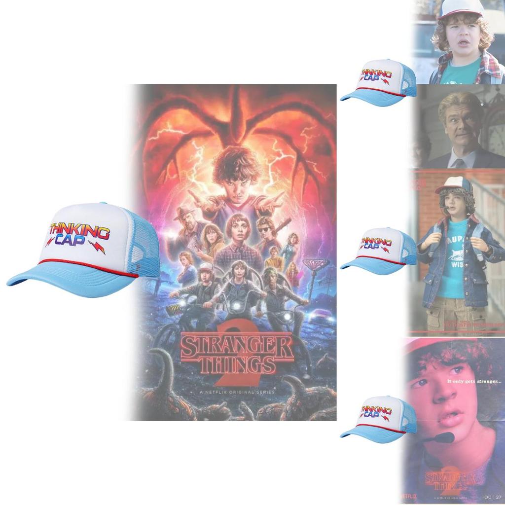 כובע בייסבול Stranger Things עם מצחייה קעורה וכותנה לחלל למבוגרים