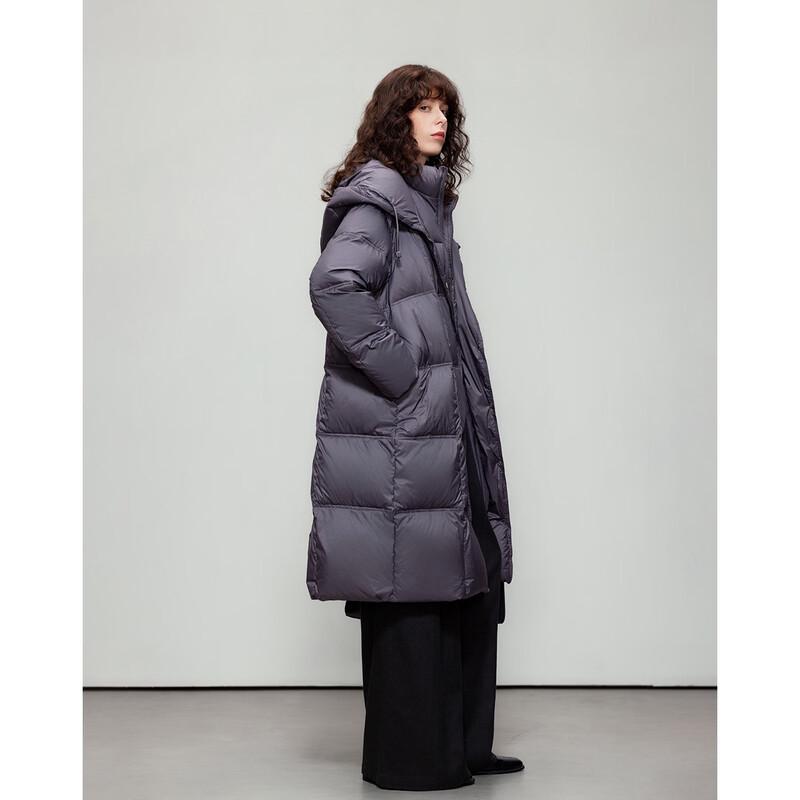 Demana Women's Mid-Length Zero-Pressure Feel Hooded Down Jacket