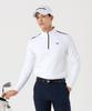 DOWNBLOW Fw Men'S Golf Wear Embossed Half-Zip T-Shirt Db6300-1