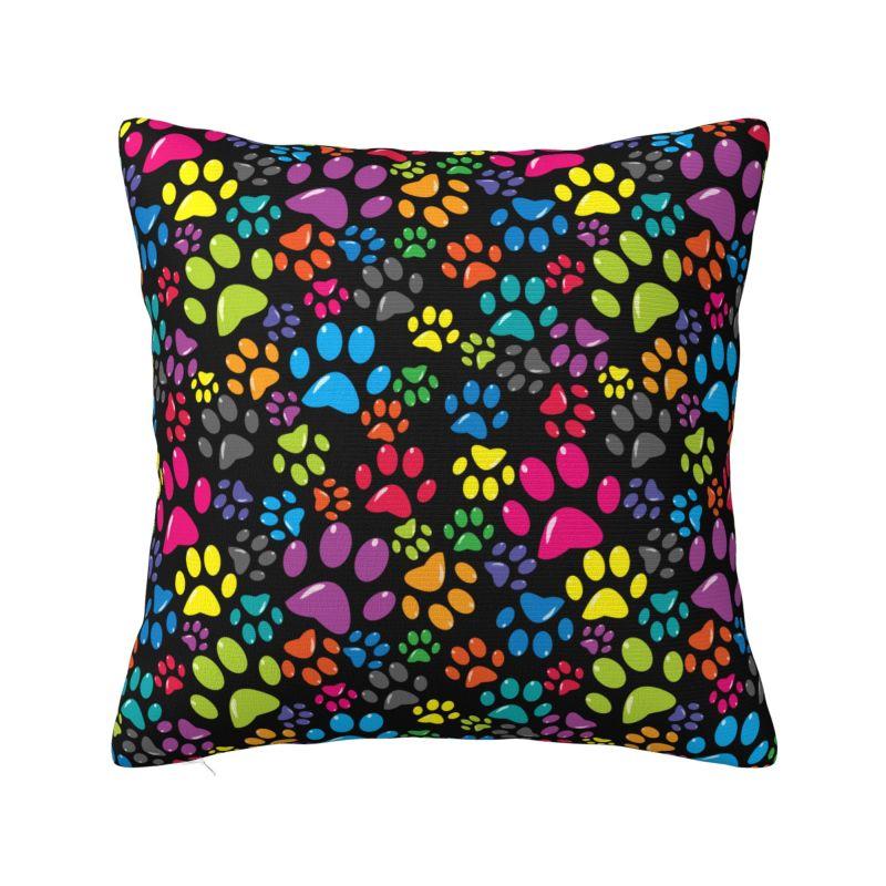 Animal Footprint Dog Paw Cushion Cover x cm Polyester Velvet Throw Pillow Case For Sofa Seat Decoration Bedding Pillowcase