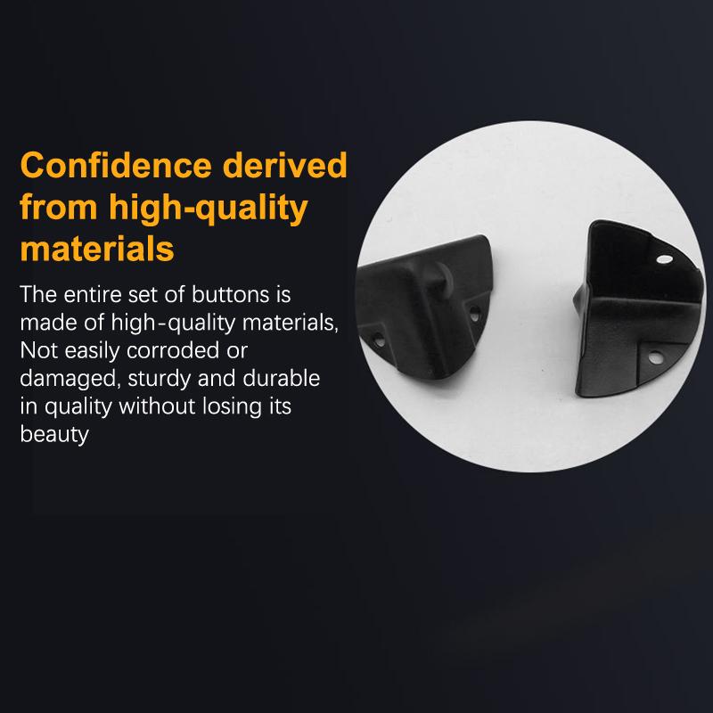4Pcs Iron Corner Protector Table Corner Edge Protection Cover Jewelry Chest Box Wooden Case Decorative Feet Leg Metal Corner