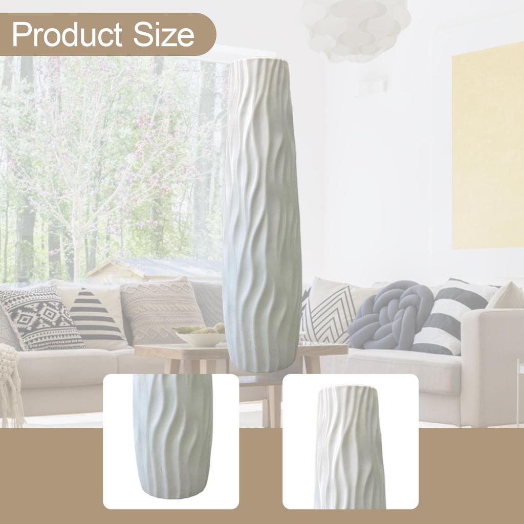 Plastic Tall Vase Standing Extra Large Floor Vases Modern Gift Home Decor 58cm