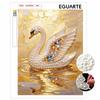 Frameless DIY Pearl Bead Painting Kit Elegant Swan Pattern Creative Relaxing Craft Canvas Home Decor Adult Gift