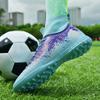 Football Shoes 35-48unisex Football Boots High-top Rubber Tie High Elastic Socks Training Artificial Grassland Outdoor Sports Training Football Shoes