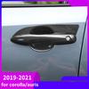 Carbon Fiber Chrome Handles Cover Trim for Toyota Corolla Auris E210 Car Accessories StickersAuto Styling