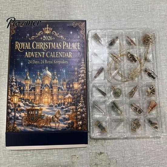 Countdown Calendar for Room 2026 Nutcracker Advent Calendar, 24-Day Acrylic Ornament Set with Classic Holiday Companion Toy Soldier Figures, Christmas