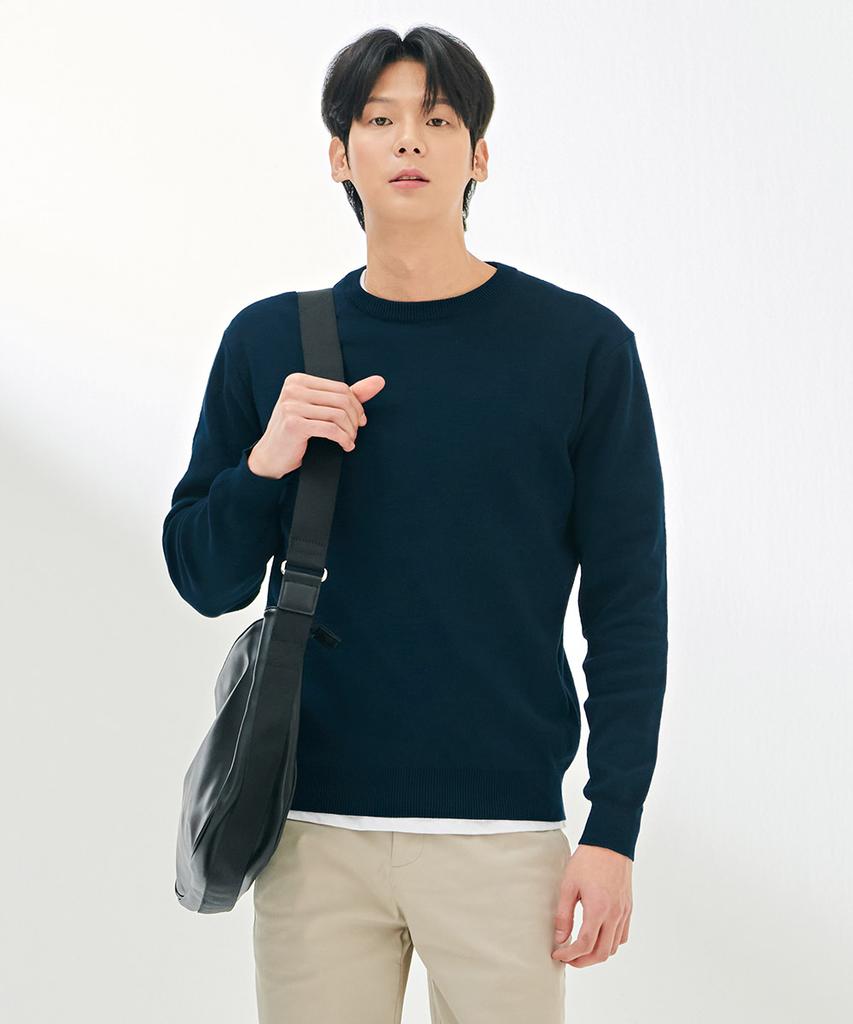 CHASECULT Men'S Modified Tissue Round Sweater-Dark5211B0G