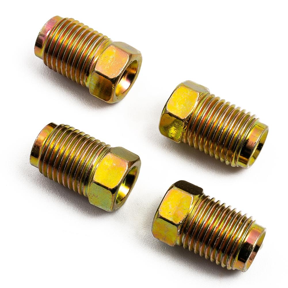 Brake Line Fittings Nuts End Union Male 10mm*1mm 20x Set For 3/16" Tube
