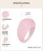 Anillos de Resina, Anillo de Dedo Nudillo Ancho Grueso Cúpula Apilable para Mujeres, Joyería Vintage Acrílico Transparente Retro