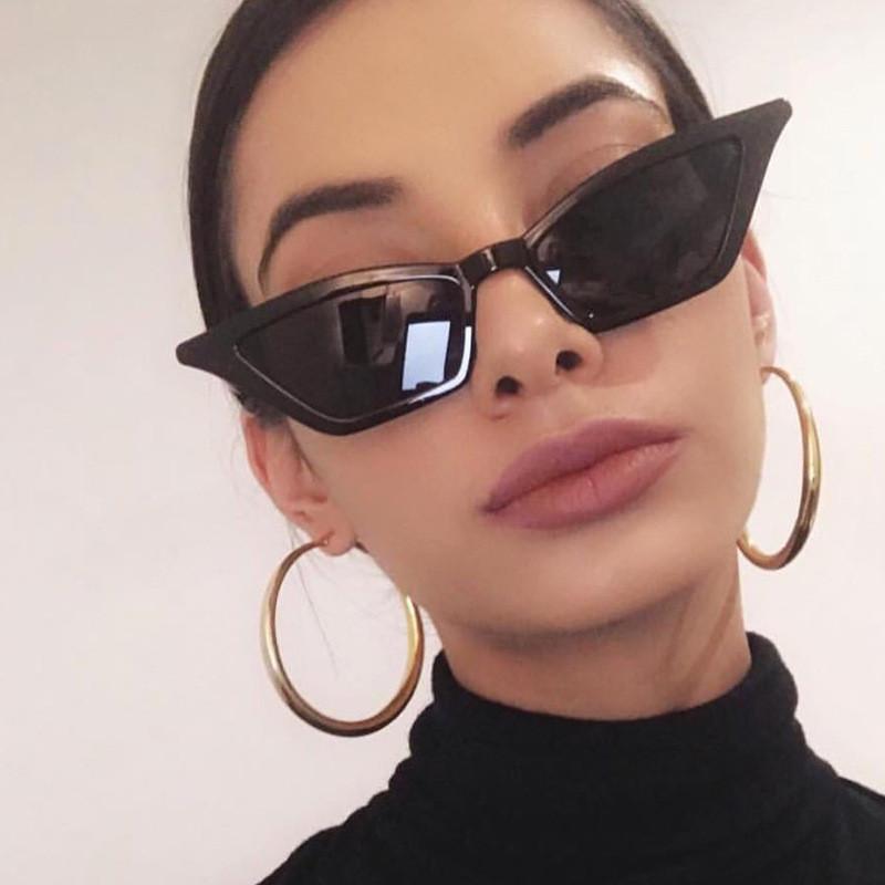 Elegant Women Cat Eye Design Sunglasses With Retro Small Eyeglass And Uv Protection