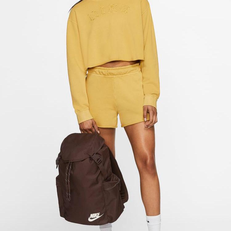 Nike Heritage Polyester Backpack Regular Unisex Earth Brown BA6150-227